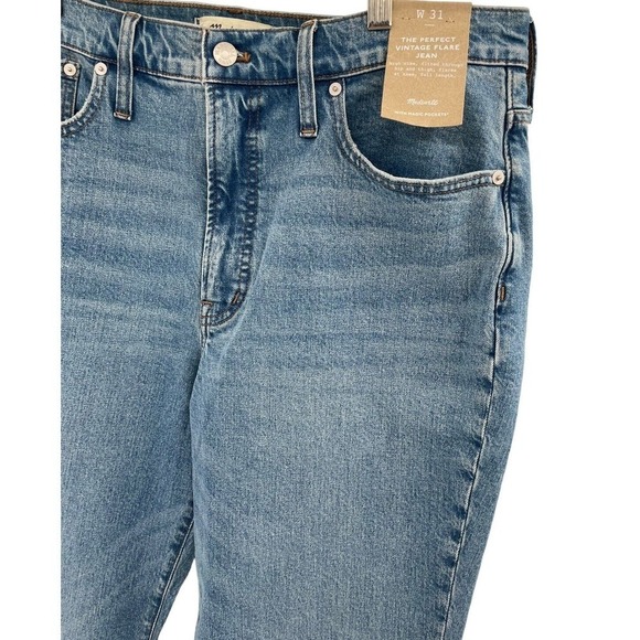 Madewell The Perfect Vintage Flare Jeans Size 31 in Tarlow Wash New - Picture 4 of 14